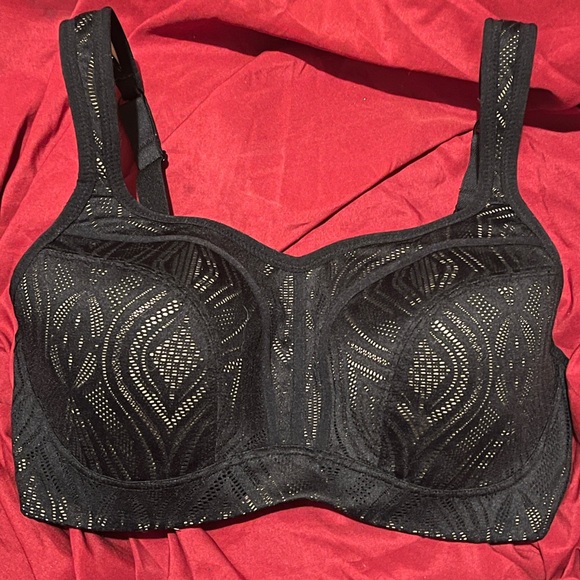 Panache Other - Panache Sport Black Patterned Bra